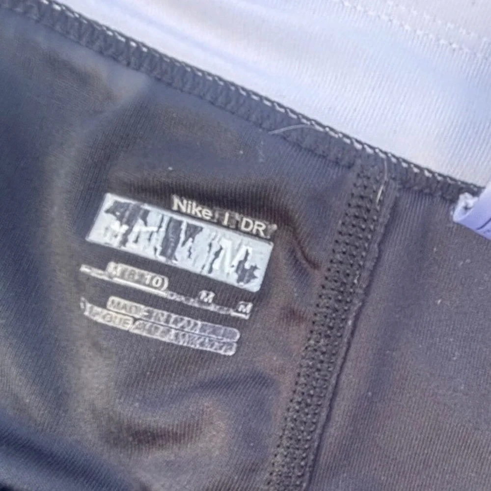 Nike FIT DRY Womens Tennis Skort Black White Logo Athletic  Size M‎ 337587-010